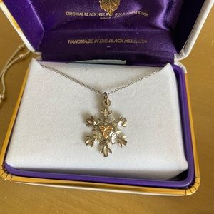 Snowflake original black hills gold necklace!